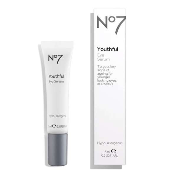 No 7 Youthful Eye Serum Anti Aging Hypo Allergenic 0.5 fl oz New Box - Picture 1 of 3